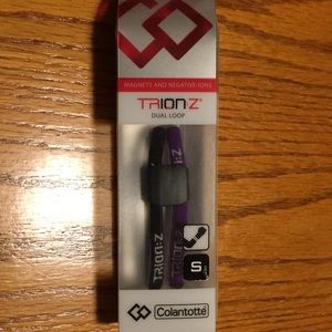 Trion Z dual loop magnetic bracelet purple black